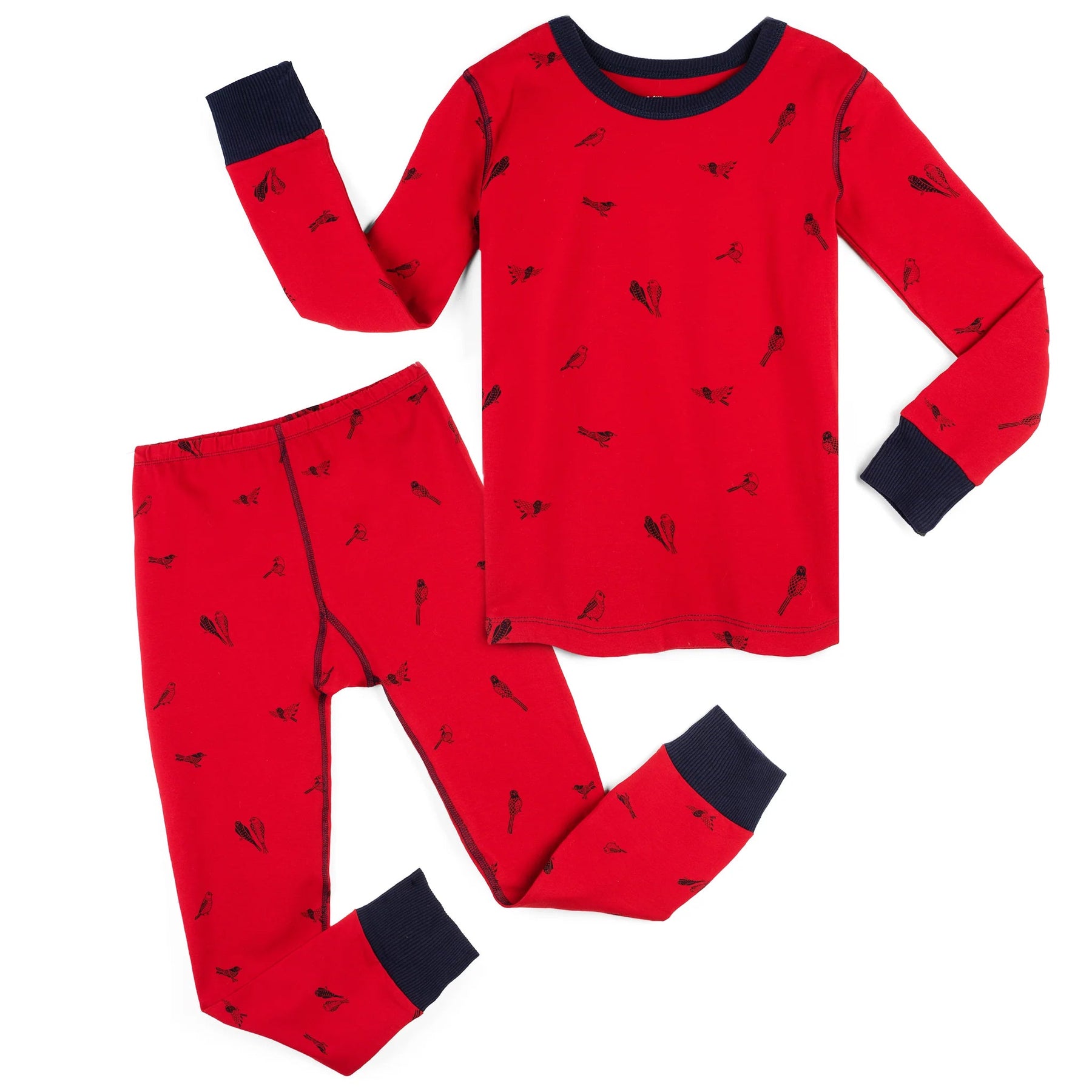Mightly Mädchen Love Birds 2-teiliger Pyjama