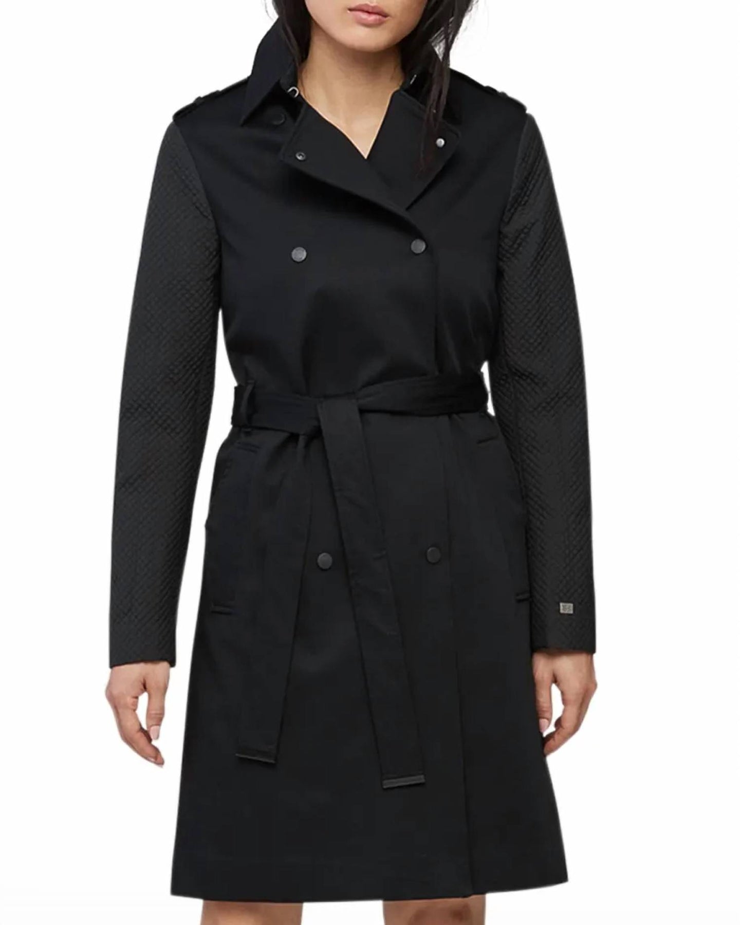 Kya Trenchcoat in Schwarz