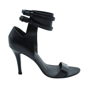 Alexander Wang Sandalen mit Knöchelriemen aus schwarzem Leder