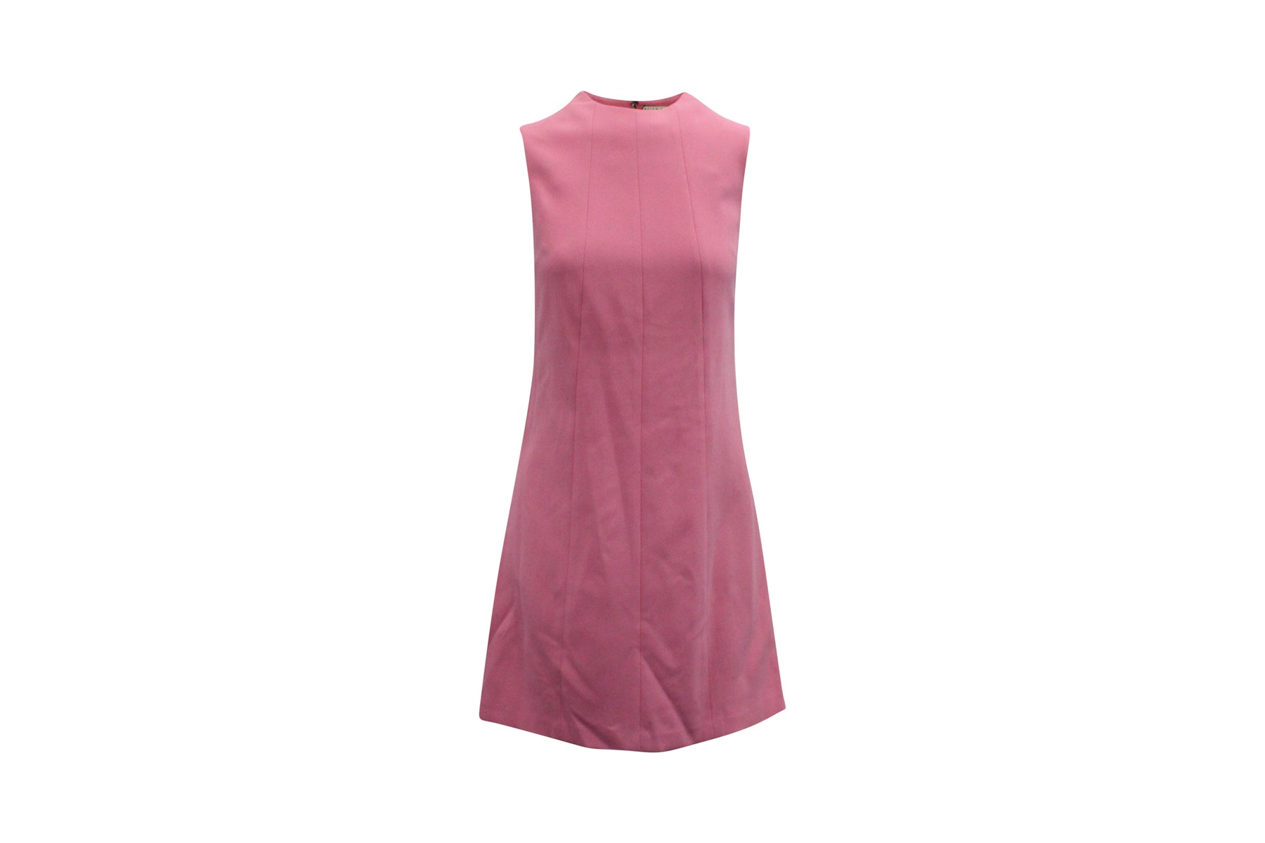 Alice + Olivia Coley ärmelloses kurzes Kleid aus rosa Polyester