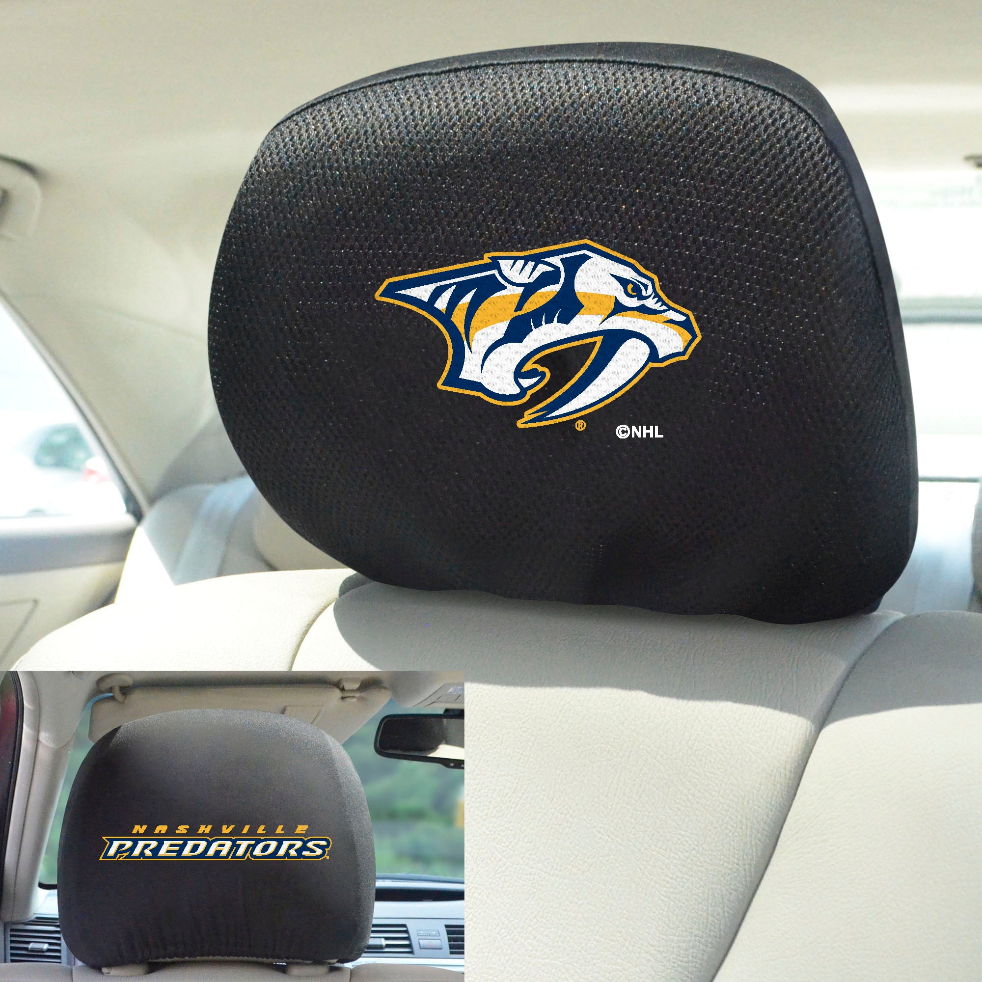 Fanmats Nashville Predators bestickt Kopf Rest Cover Set – 2 Stück