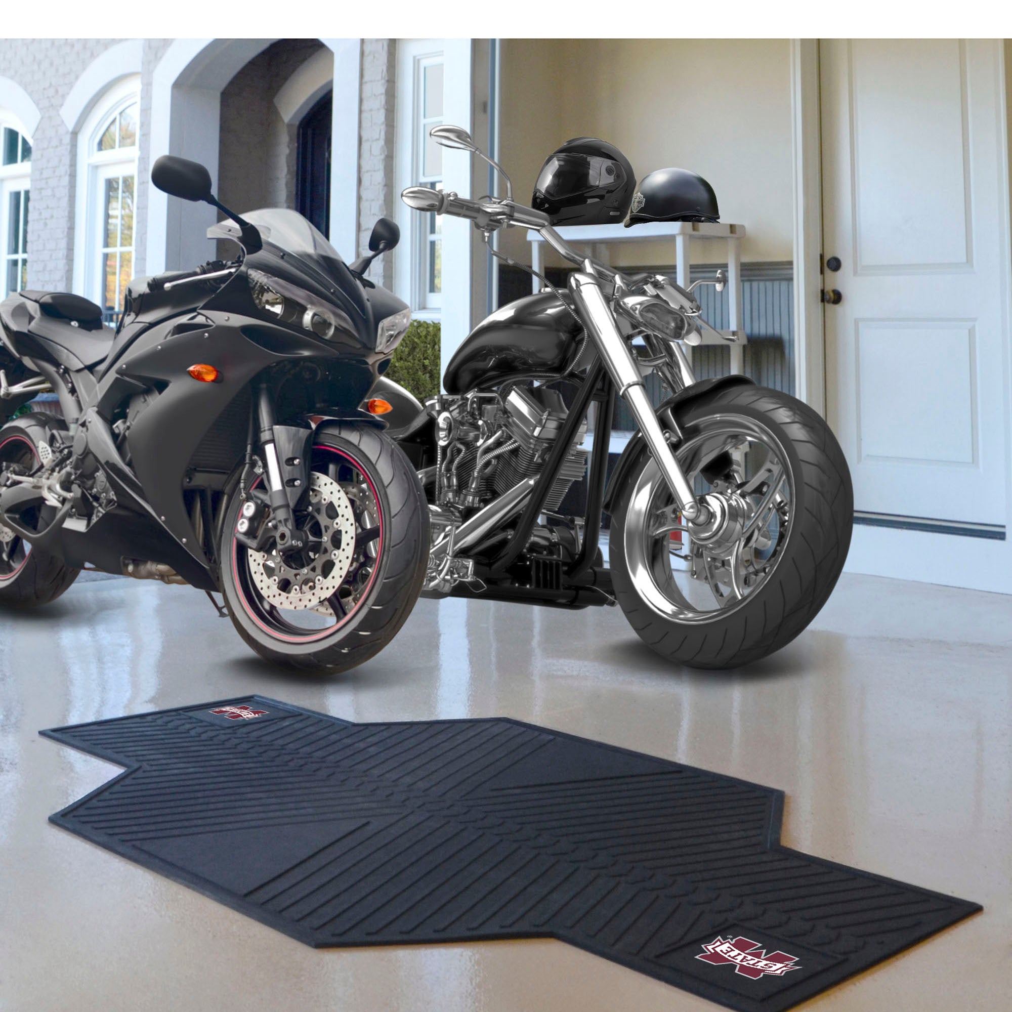 Fanmats Mississippi State Bulldogs Motorrad Matte