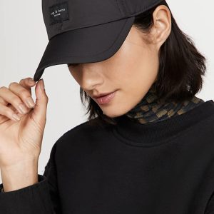 rag & bone Damen Addison Baseball Mütze, schwarz, eine Größe
