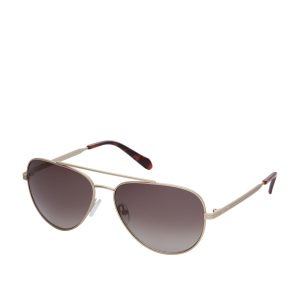 Fossil Herren Langelige Flieger Sonnenbrille