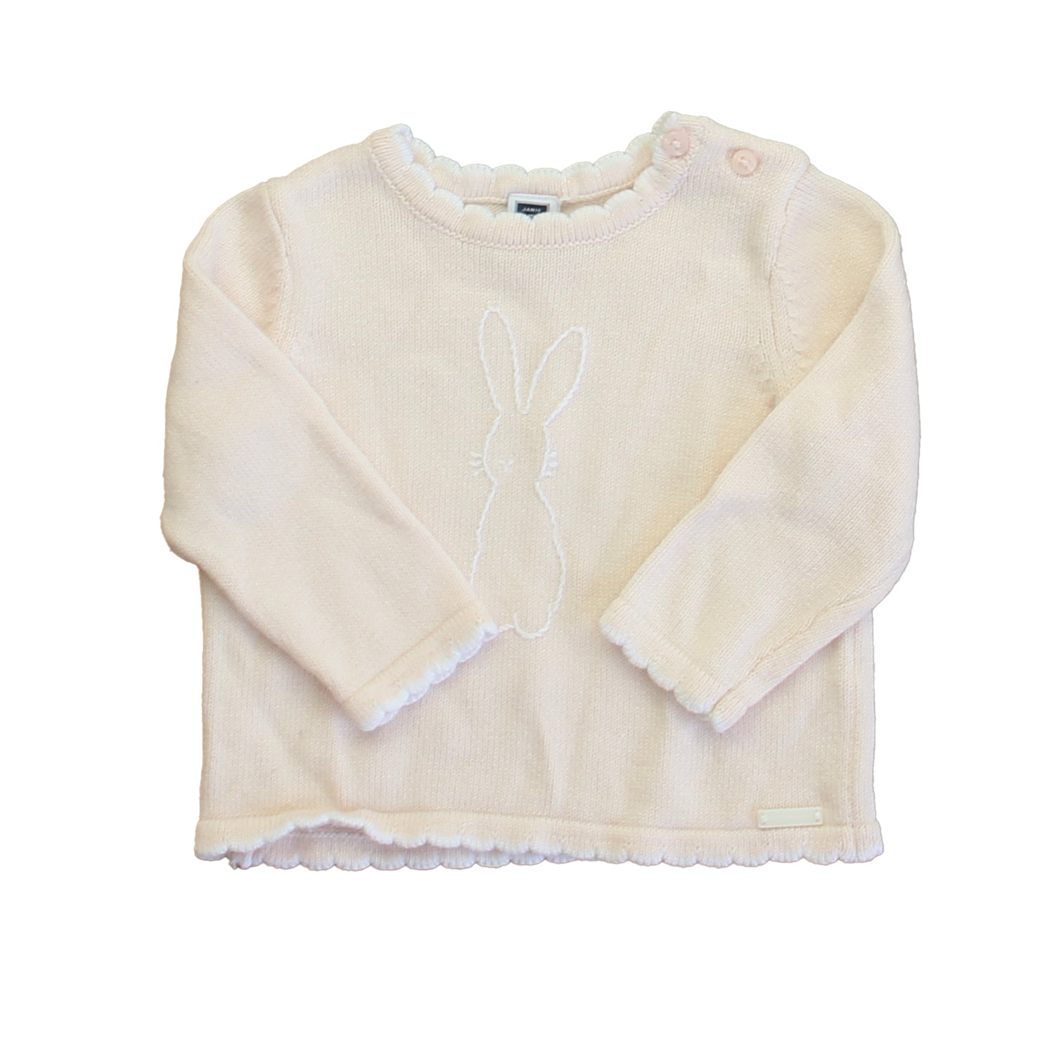 Janie and Jack Mädchen Rosa Bunny Pullover