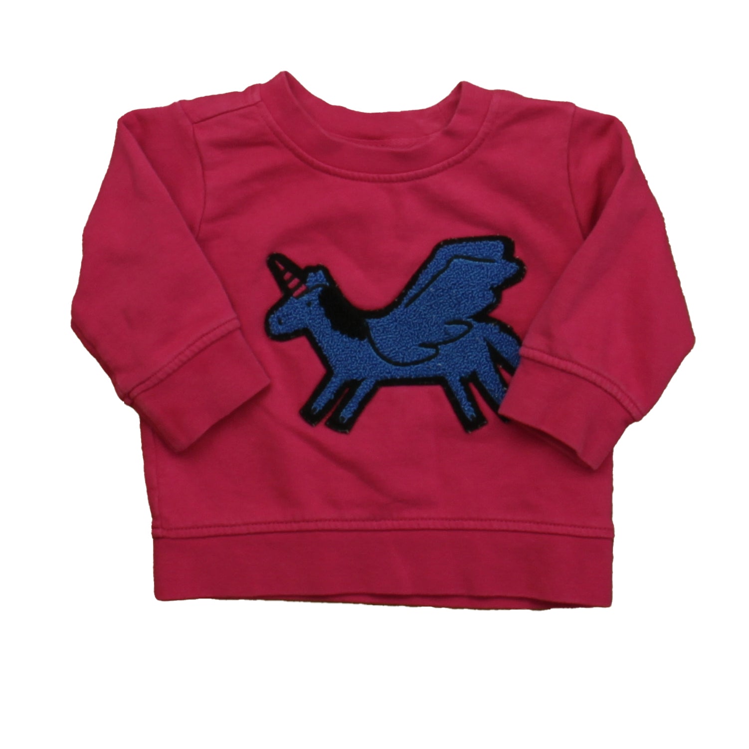 Hanna Andersson Mädchen Rosa – Blaues Einhorn Langarmshirt