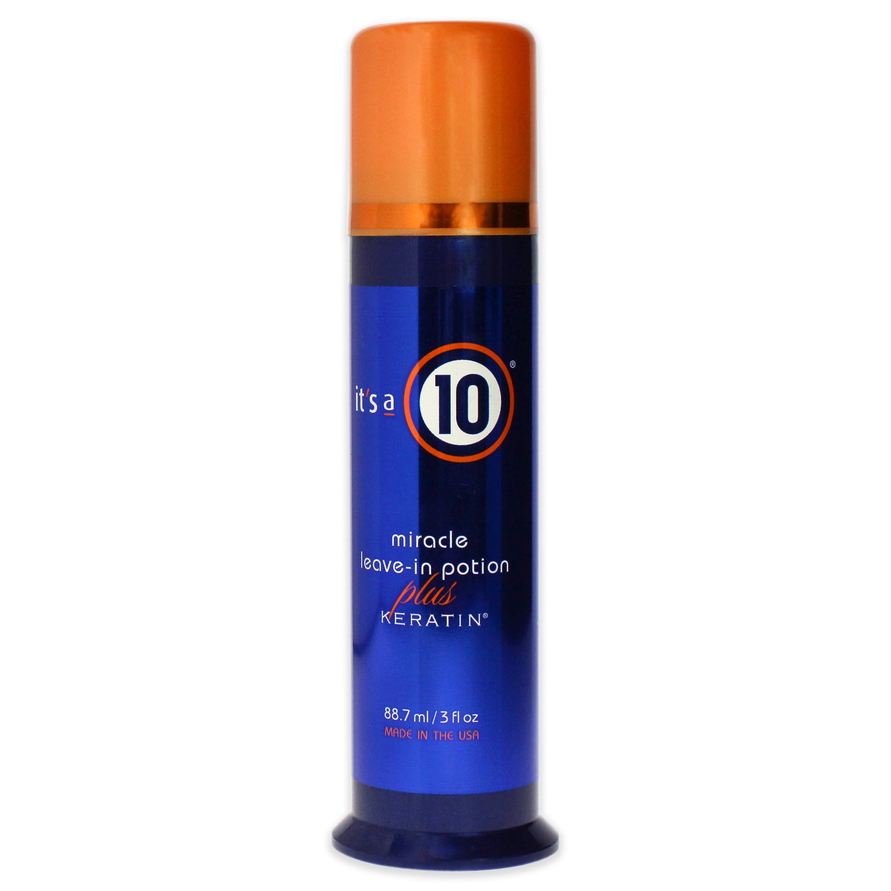 Miracle Leave-In Trank Plus Keratin von seiner A 10 für Unisex – 3 Unzen Creme