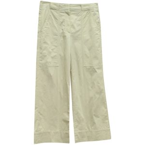 Brunello Cucinelli Wide Leg Hose aus beige Baumwolle 7833239879740