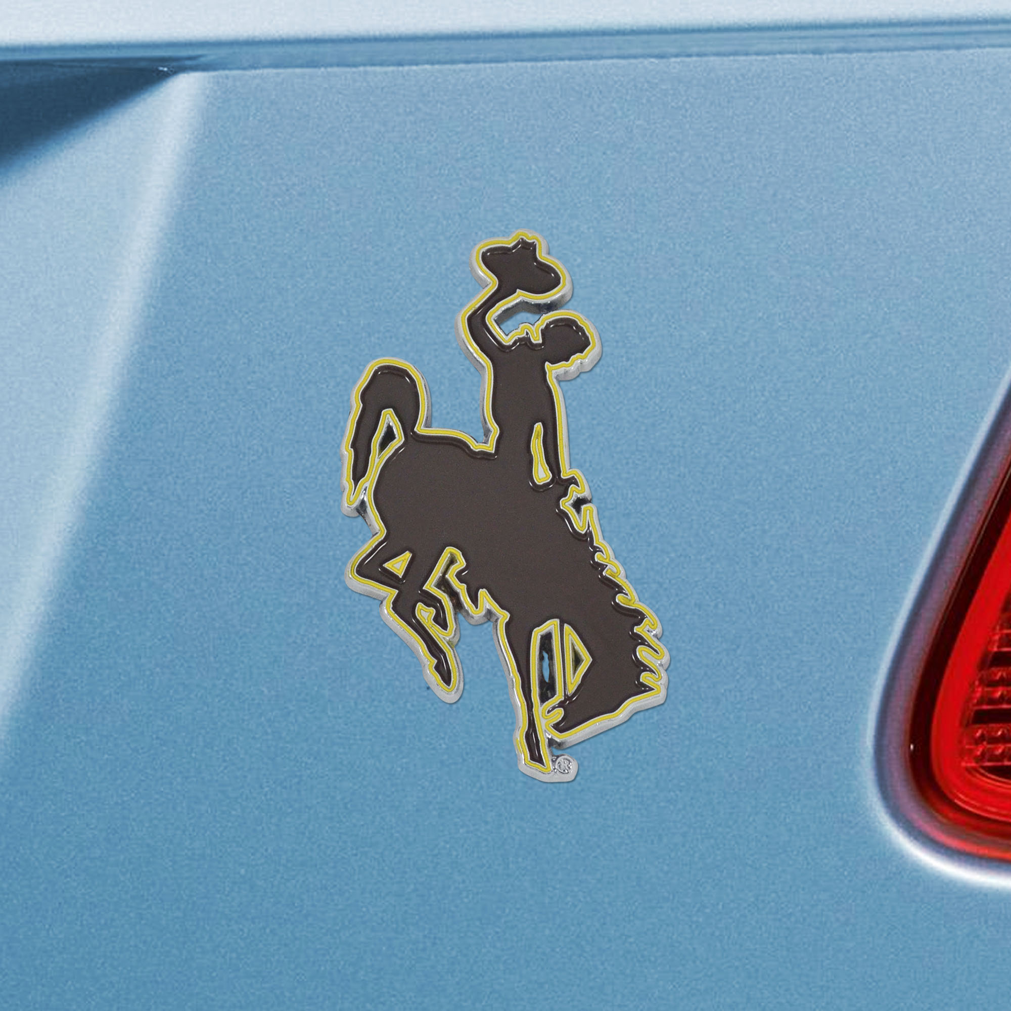 Fanmats Wyoming Cowboys 3D Farbe Metall Emblem