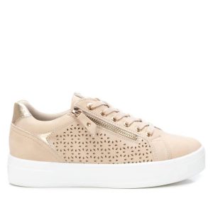 Damen Kunstleder Sneakers in beige 7704793940028
