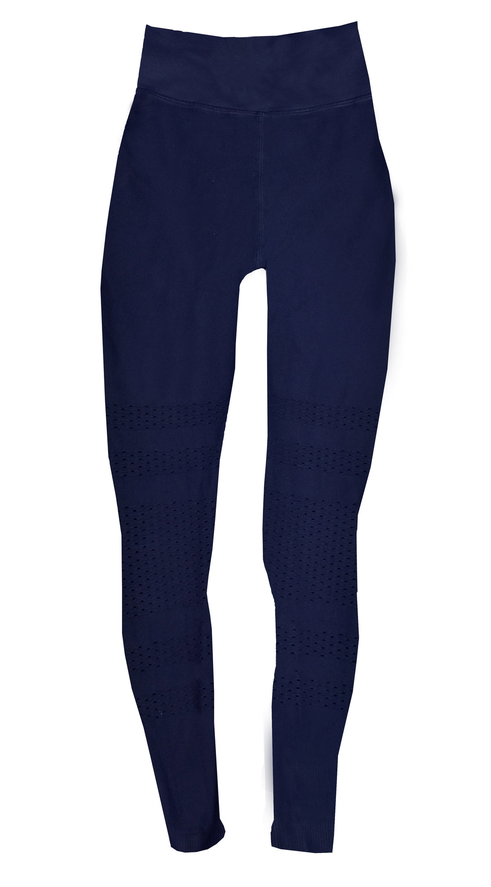 Phat Buddha Blau Strukturierte Capri Leggings M/L