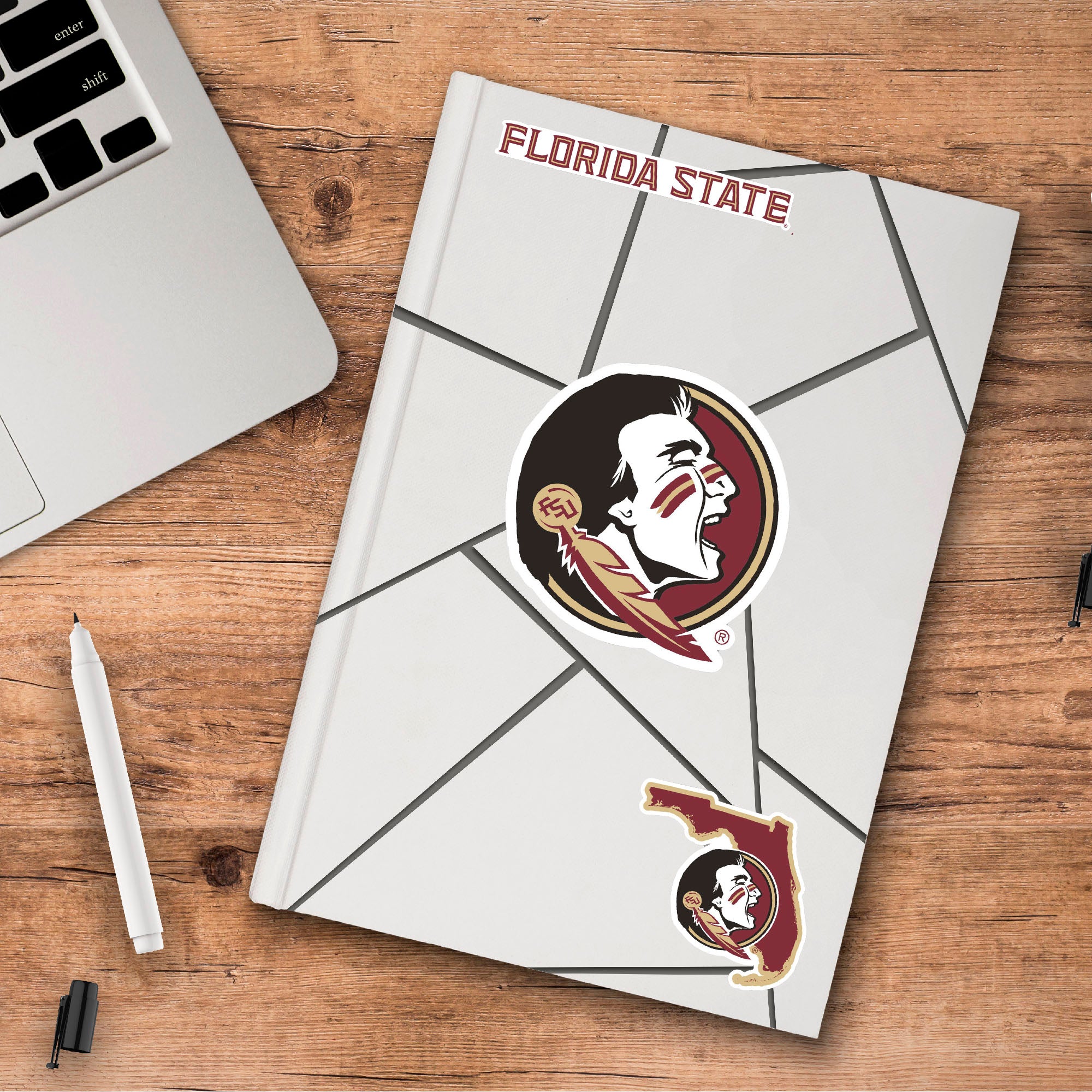 Fanmats Florida State Seminolen 3 Stück Aufkleber Aufkleber Set