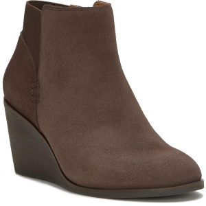 Zorlina Leder Stiefeletten mit Keilabsatz