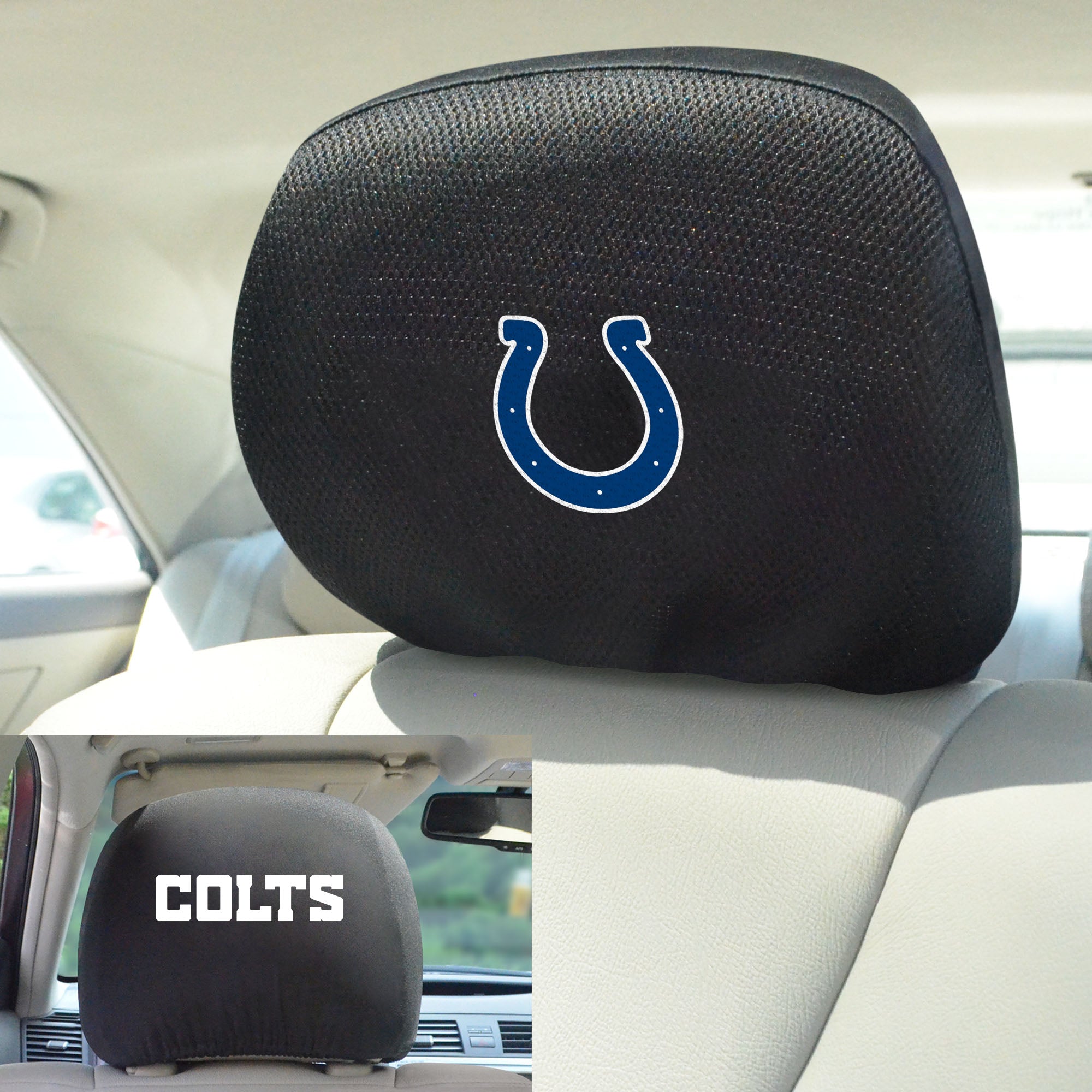 Fanmats Indianapolis Colts bestickt Kopf Rest Cover Set – 2 Stück