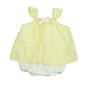 Janie and Jack Mädchen gelb-weißer Jumpsuit 7805839114300