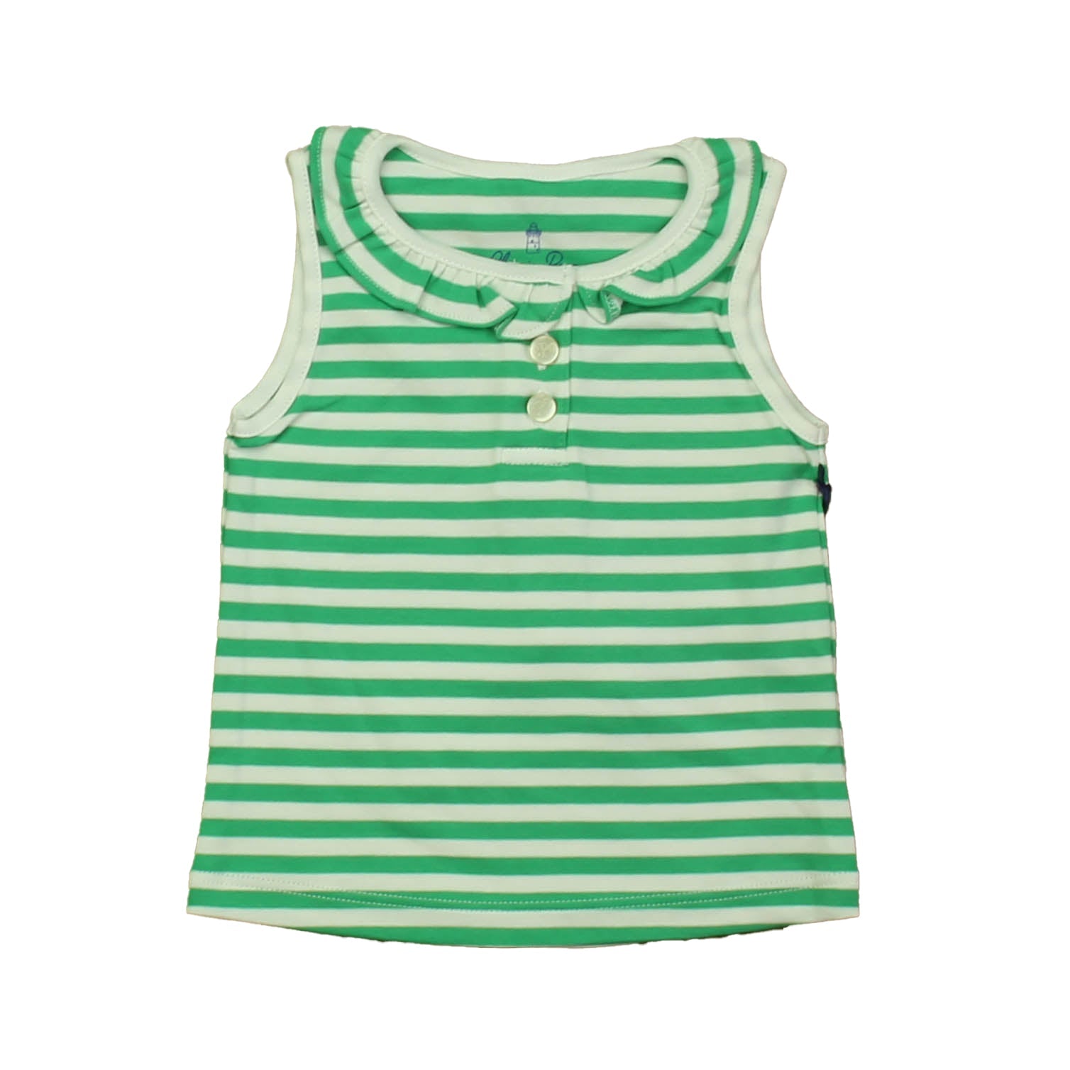 Classic Prep Mädchen Blarney – Helles weißes Poloshirt Größe: 12-24 Monate