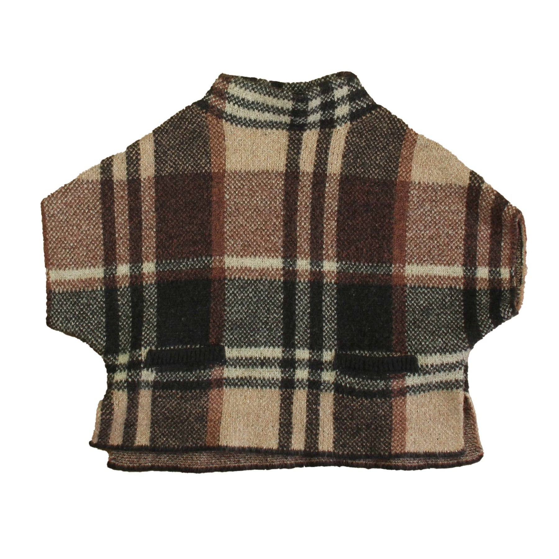 Zara Mädchen Mauve kariert Poncho