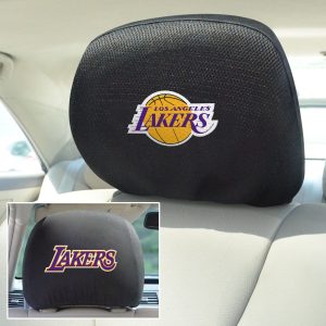 Fanmats Los Angeles Lakers bestickte Kopfstütze Abdeckung Set – 2 Stück
