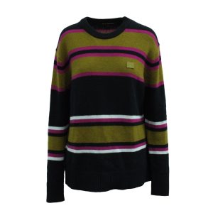Acne Studios Nima gestreifter Strickpullover aus mehrfarbiger Wolle