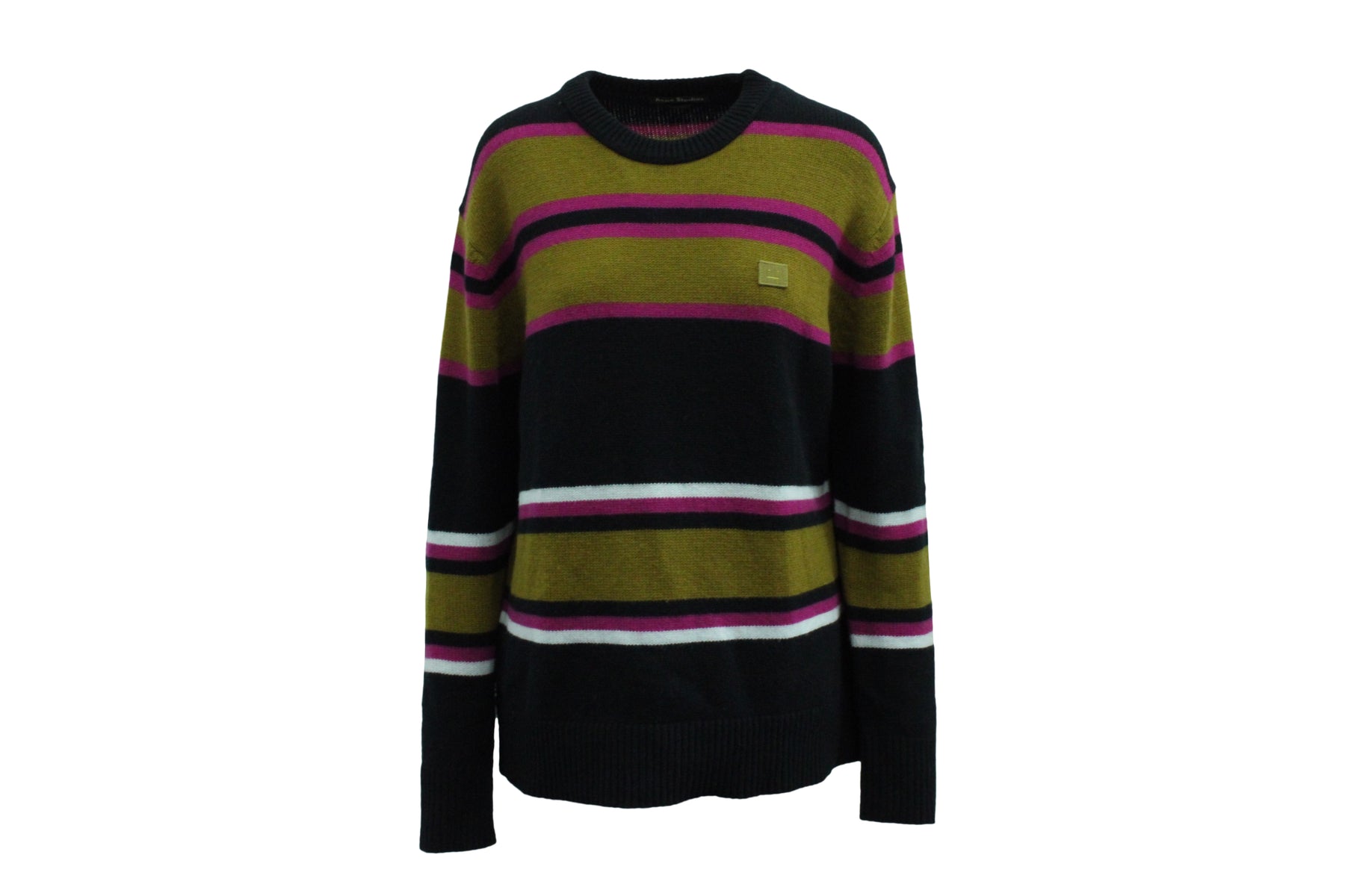 Acne Studios Nima gestreifter Strickpullover aus mehrfarbiger Wolle