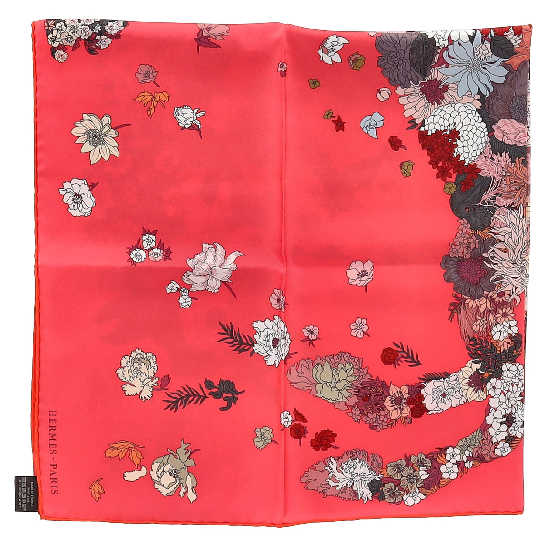 Hermès Bademantel Legere Schal 90 Rose Schal aus roter Seide