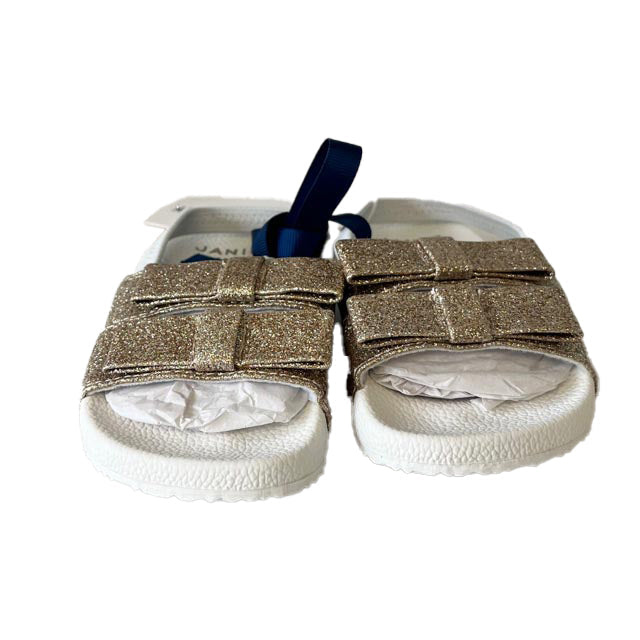 Janie and Jack Mädchen Weiß – Goldene Sandalen
