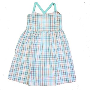 Classic Prep Mädchen surfen bis Plaid Kleid 7805839933500