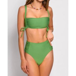 Solid Soma Bikini Top in Grün