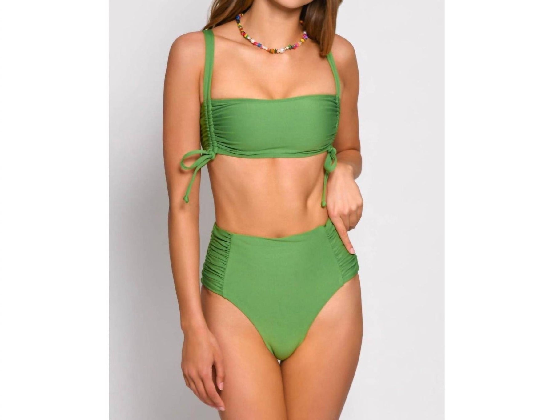 Solid Soma Bikini Top in Grün