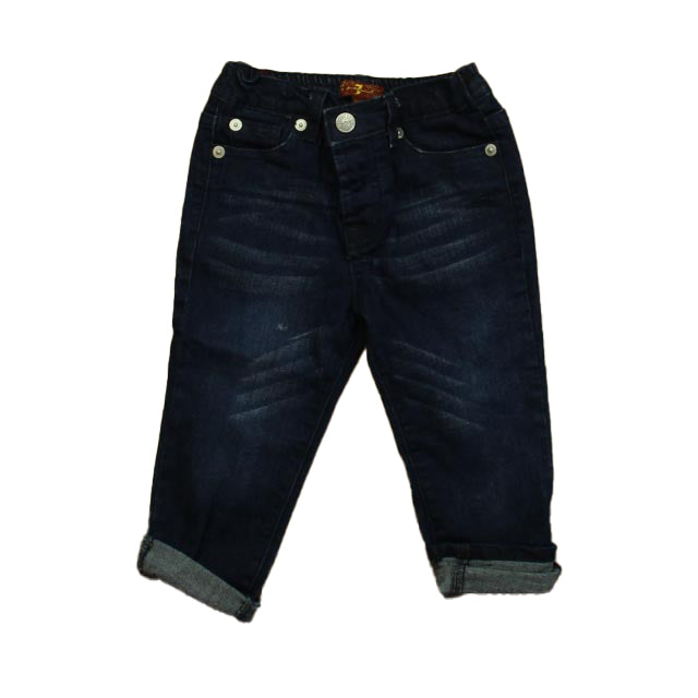 7 für All Mankind Mädchen Blaue Jeans