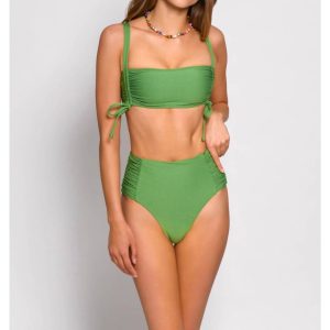 Solid Soma Bikini-Unterteil in Grün