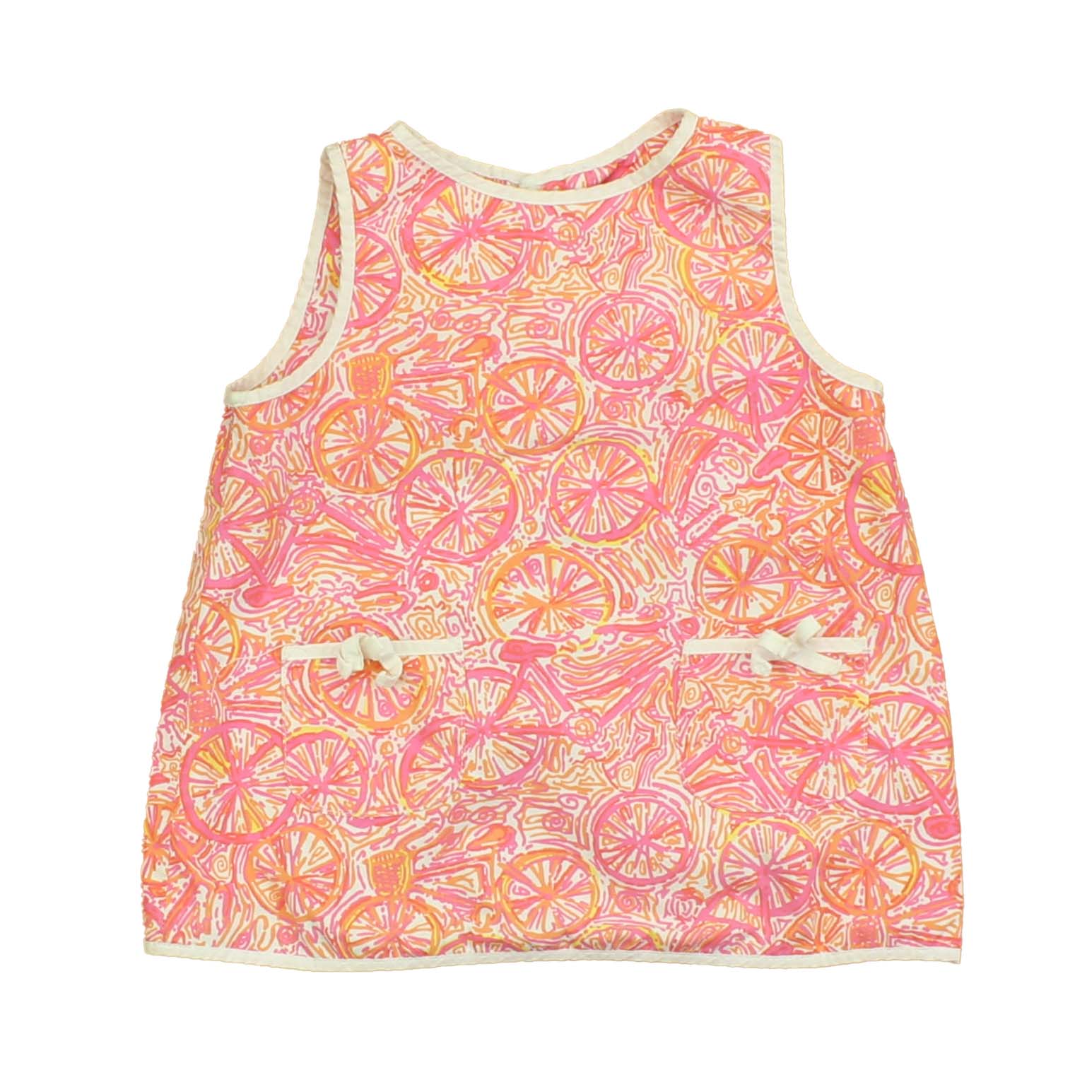 Lilly Pulitzer Mädchen Rosa – Orange – Weißes Kleid
