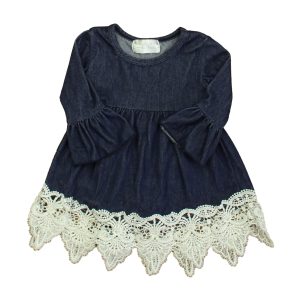 Beau & Belle Mädchen blau- Elfenbein Kleid 7805841375292
