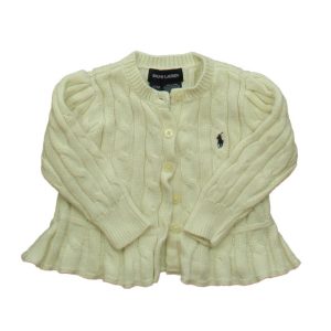 Ralph Lauren Mädchen Elfenbein Strickjacke 7805837279292