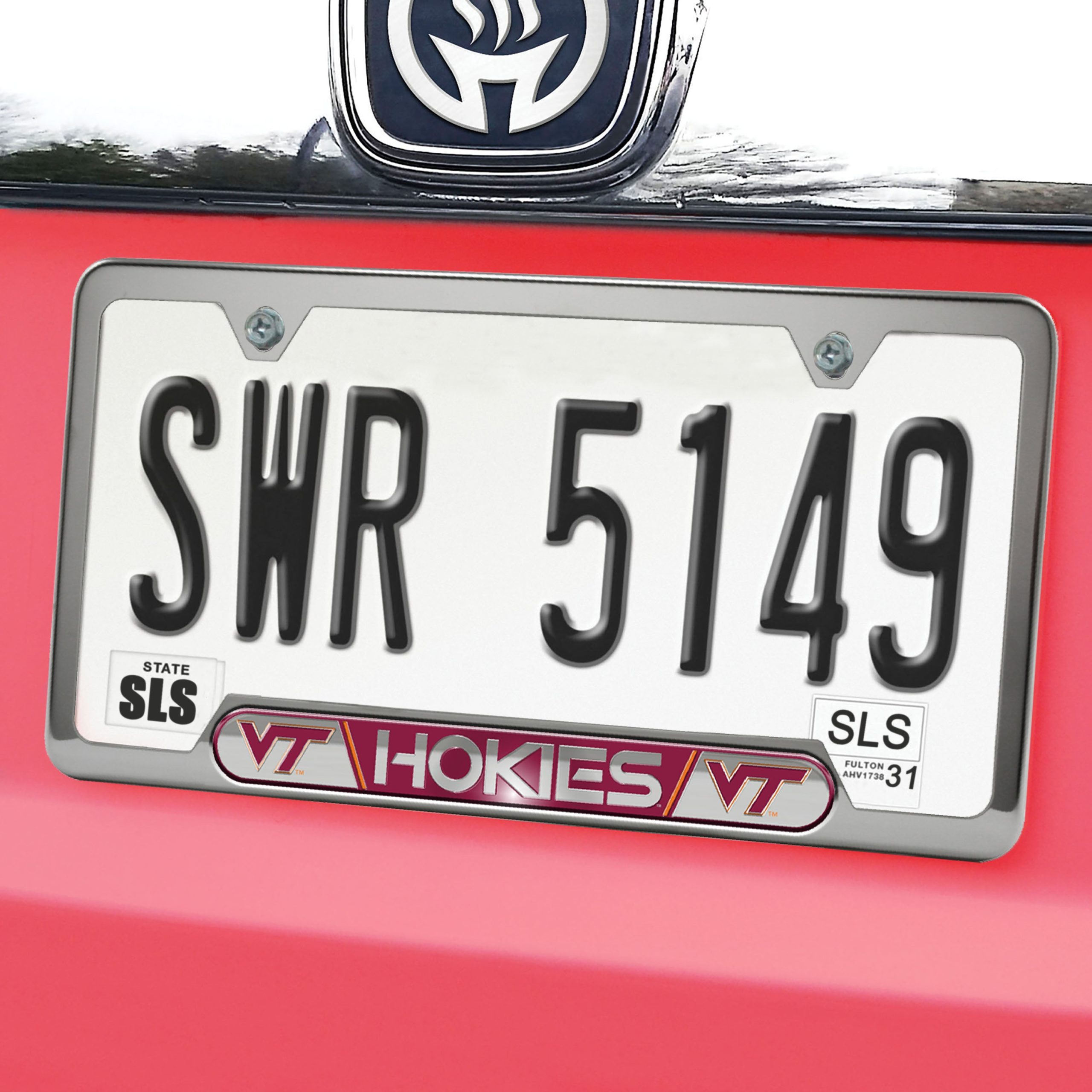 Fanmats Virginia Tech Hokies geprägter Nummernschildrahmen, 6,25 Zoll x 12,25 Zoll
