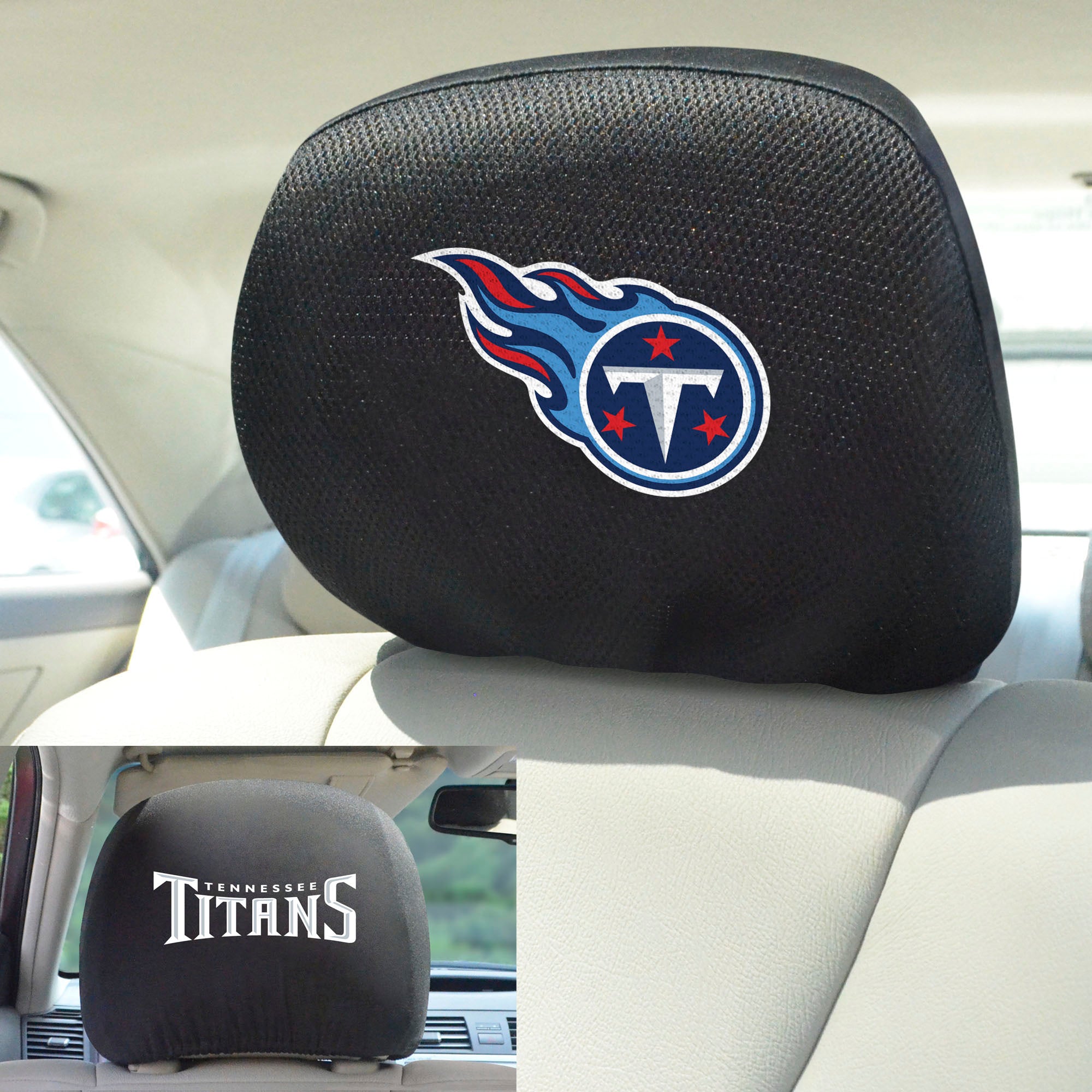 Fanmats Tennessee Titans bestickt Kopf Rest Cover Set – 2 Stück