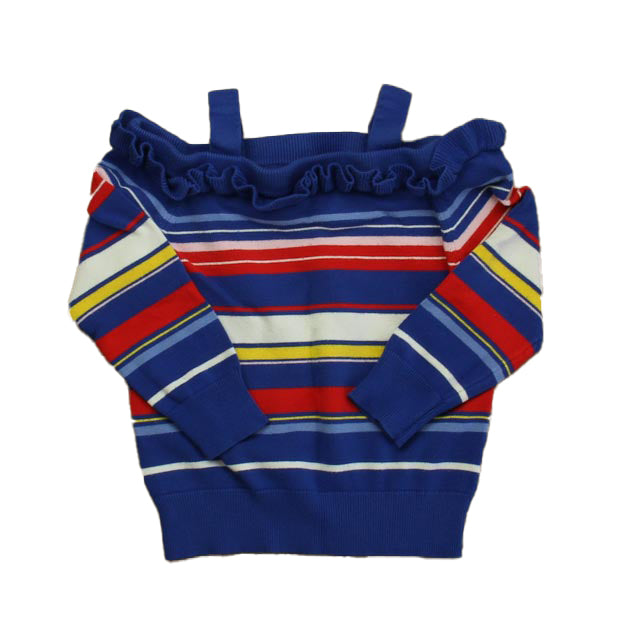 Janie and Jack Mädchen Blau Streifen Pullover