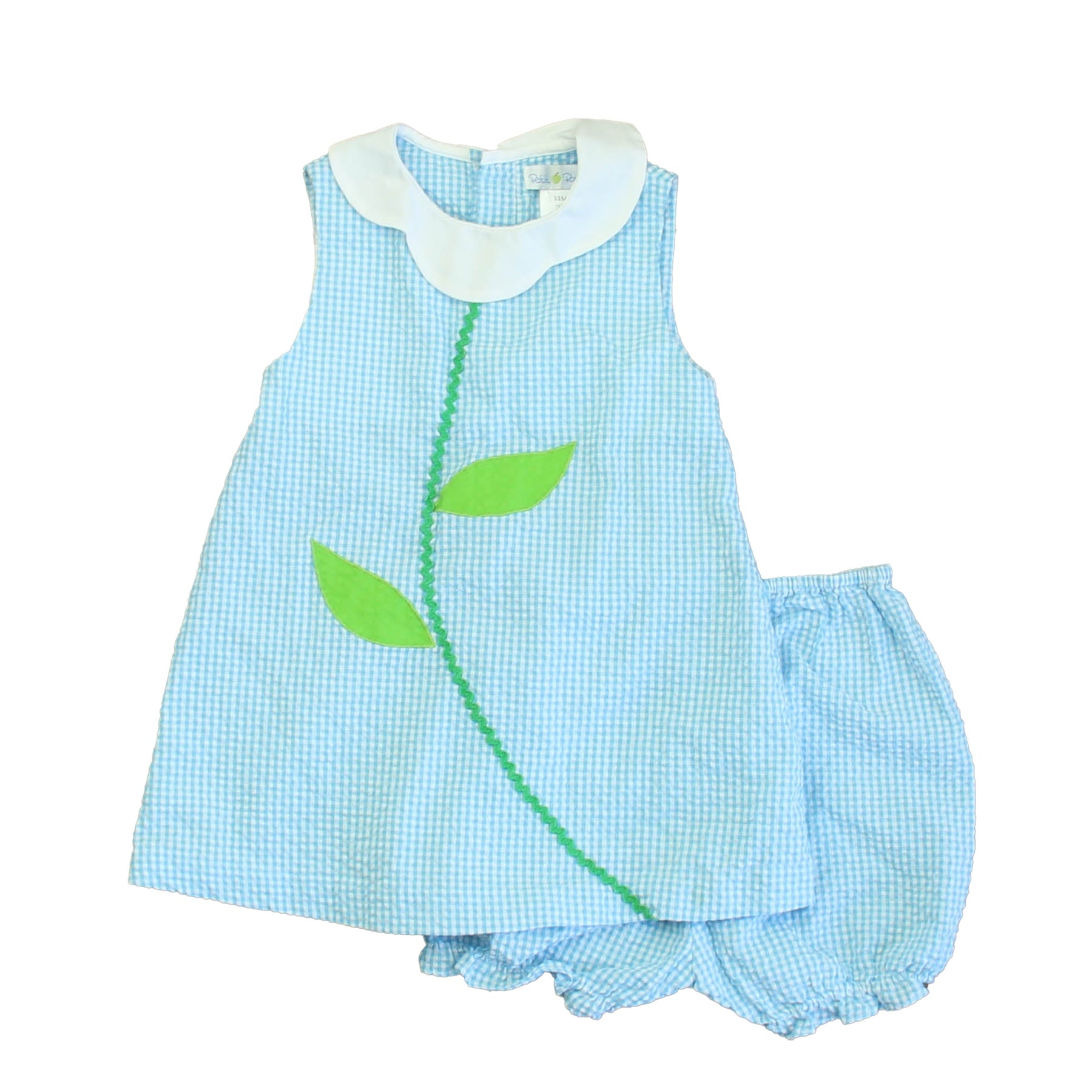Petit Ami Mädchen Blau – Grünes Kleid