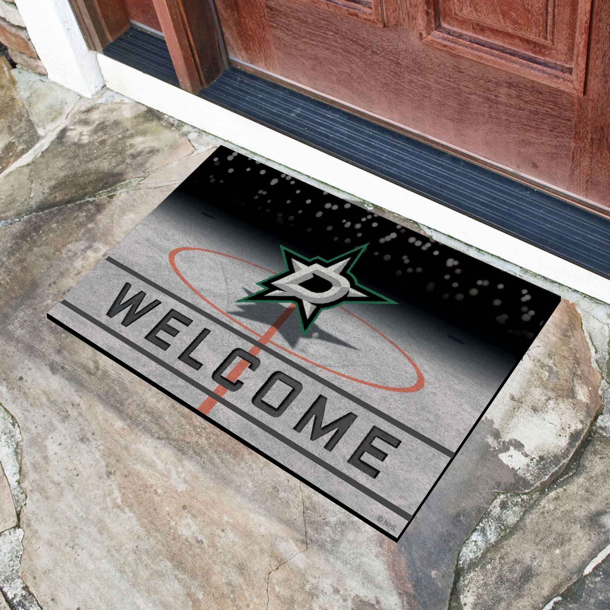 Fanmats Dallas Stars Gummi-Türmatte – 18′′ x 30′′