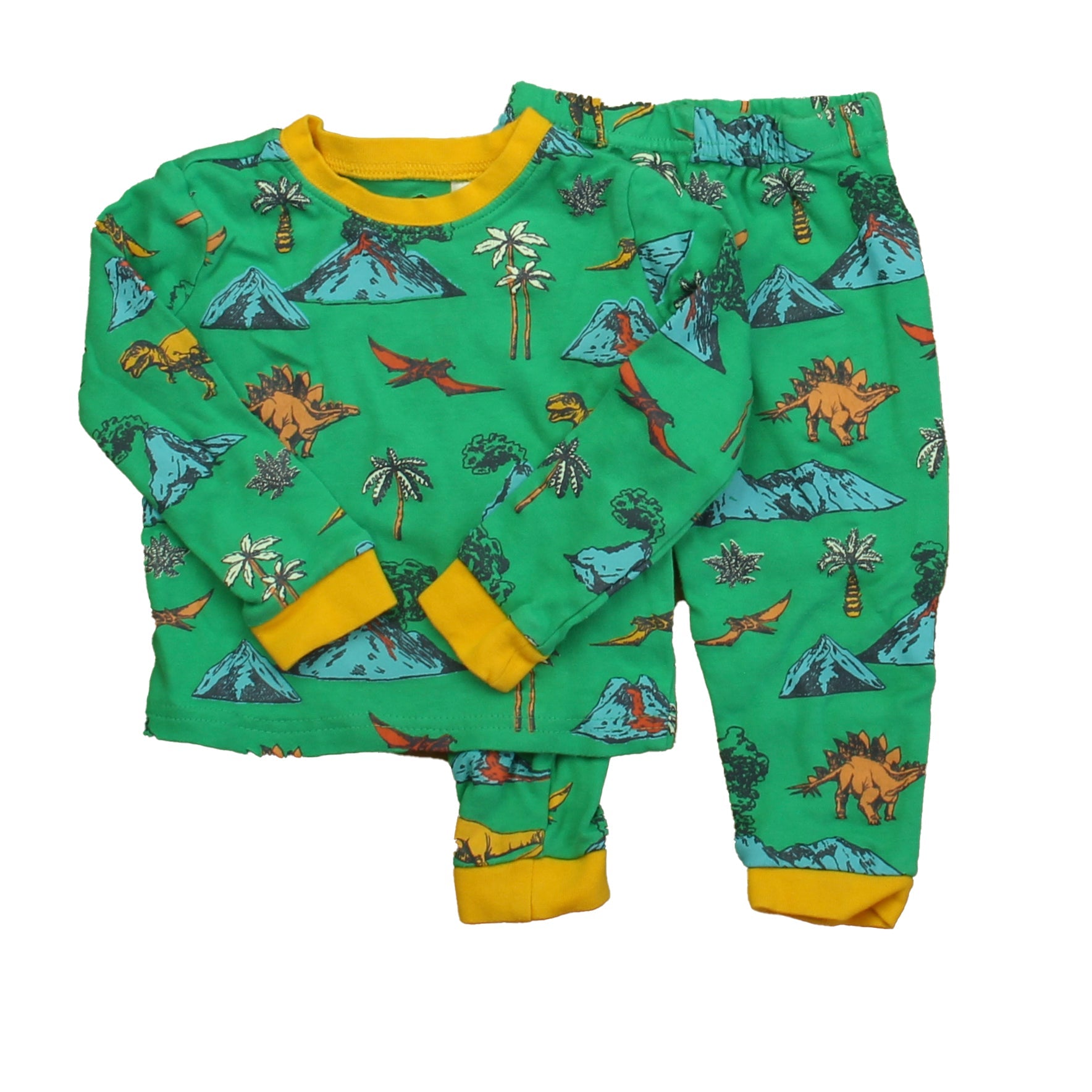Tucker + Tate Jungen Grüne Dinosaurier 2-teilige Pyjamas