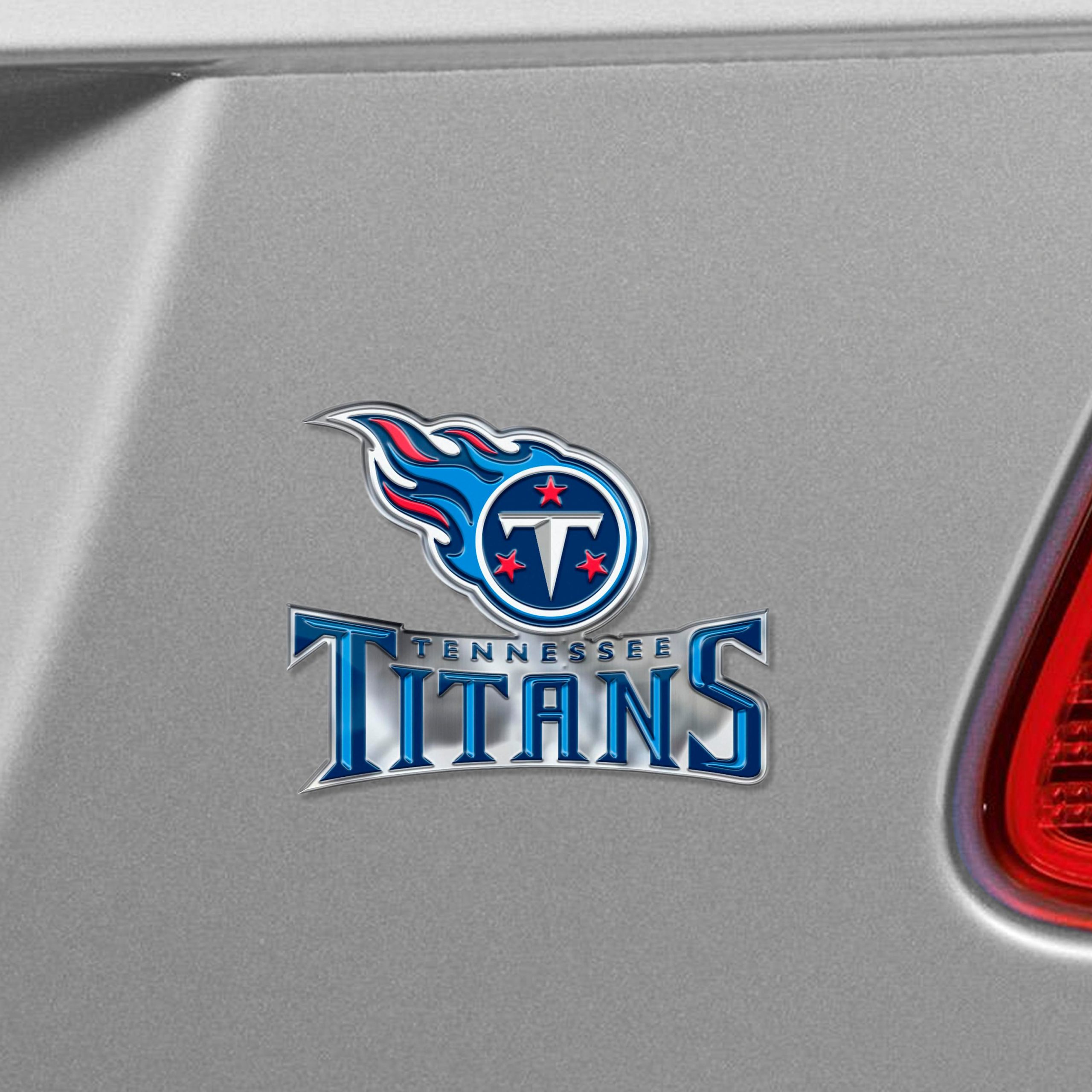 Fanmats Tennessee Titans Heavy Duty Aluminium geprägte Farbe Emblem – Alternative