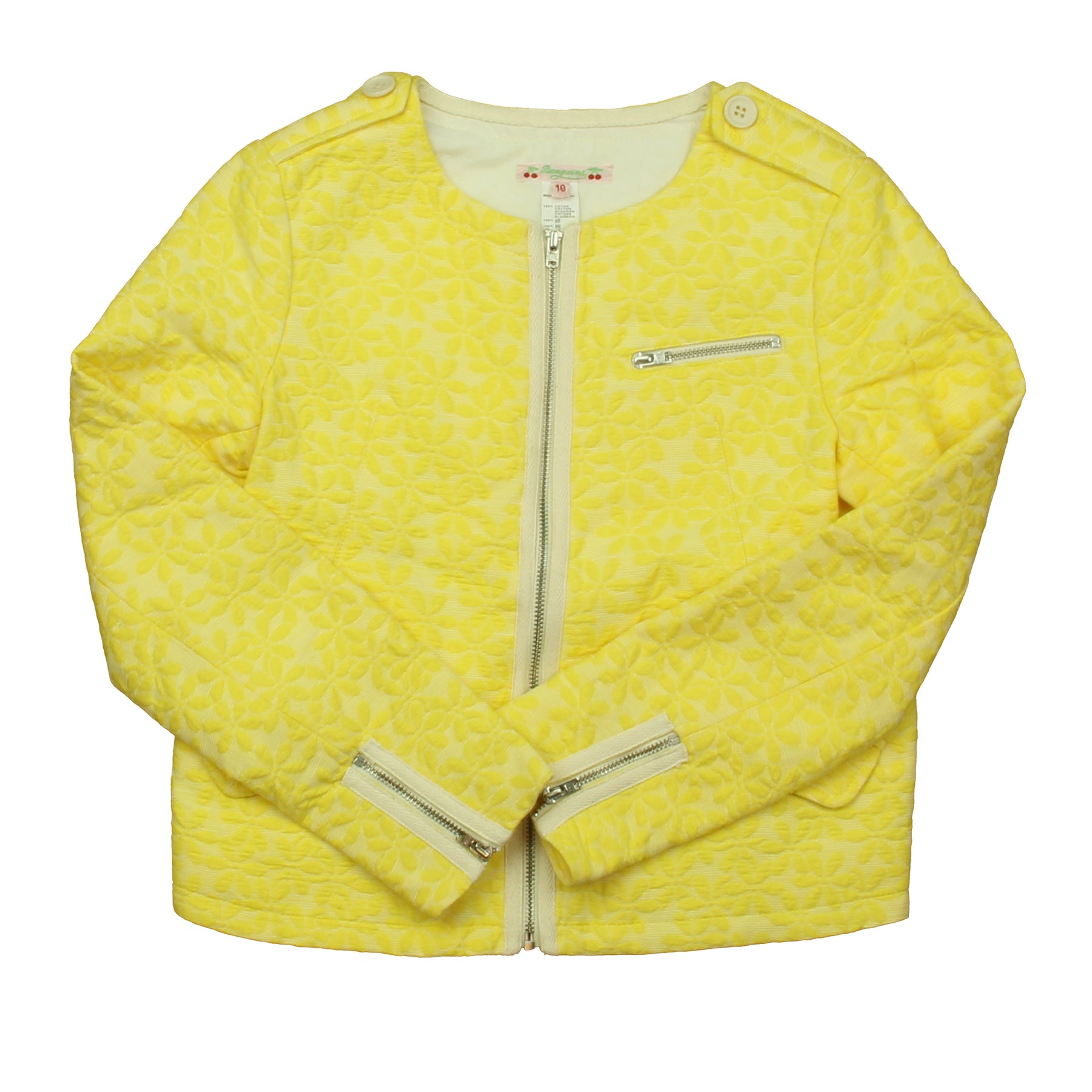 Bonpoint Mädchen gelbe Jacke