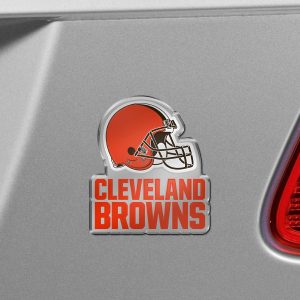 Fanmats cleveland braune schwere Aluminium geprägte Farbe Emblem – abwechselnd