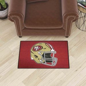 Fanmats san francisco 49ers Starter Matte Akzent Teppich – 19′′ x 30′′, Helm Logo