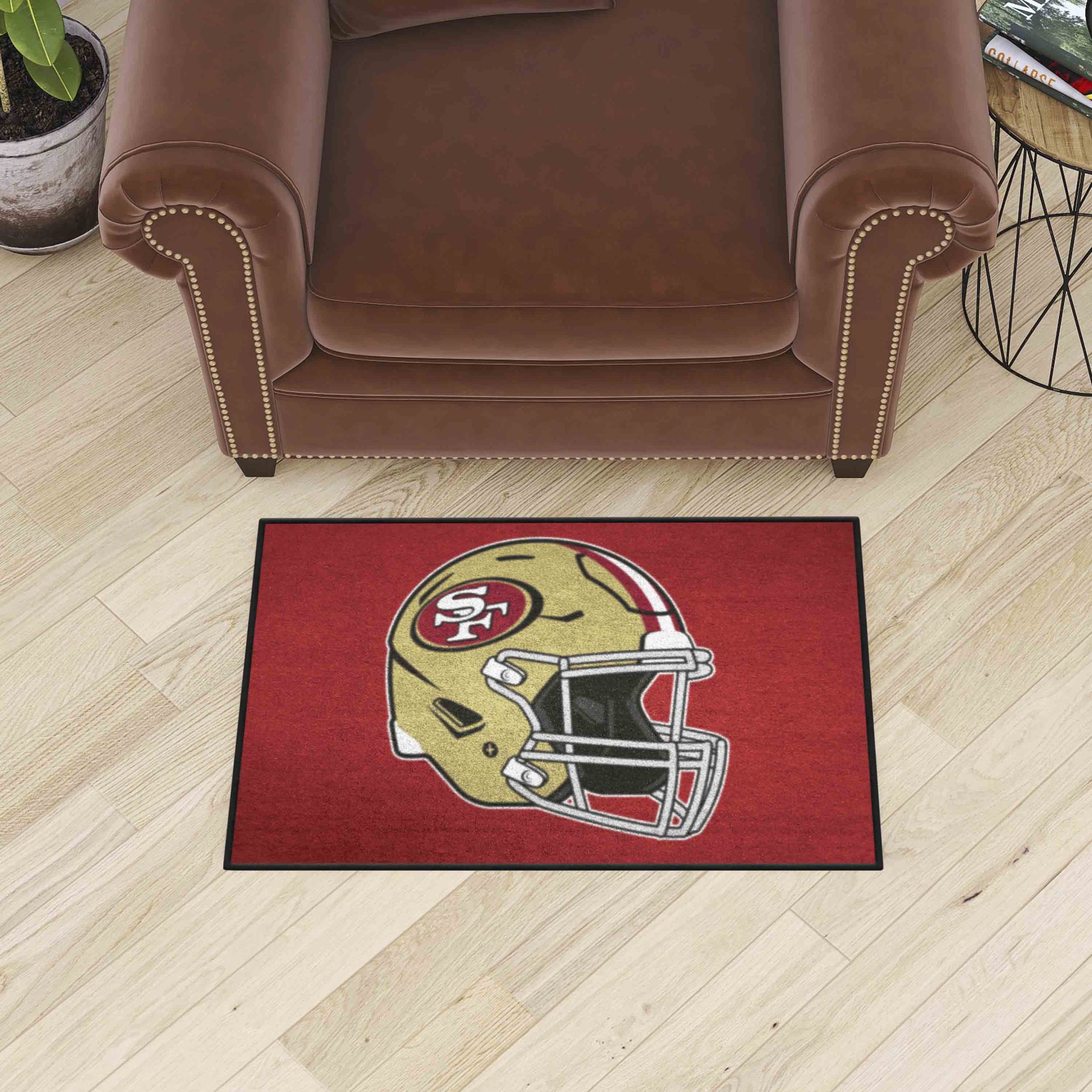 Fanmats San Francisco 49ers Starter Matt Akzent Teppich – 19′′ x 30′′, Helm Logo