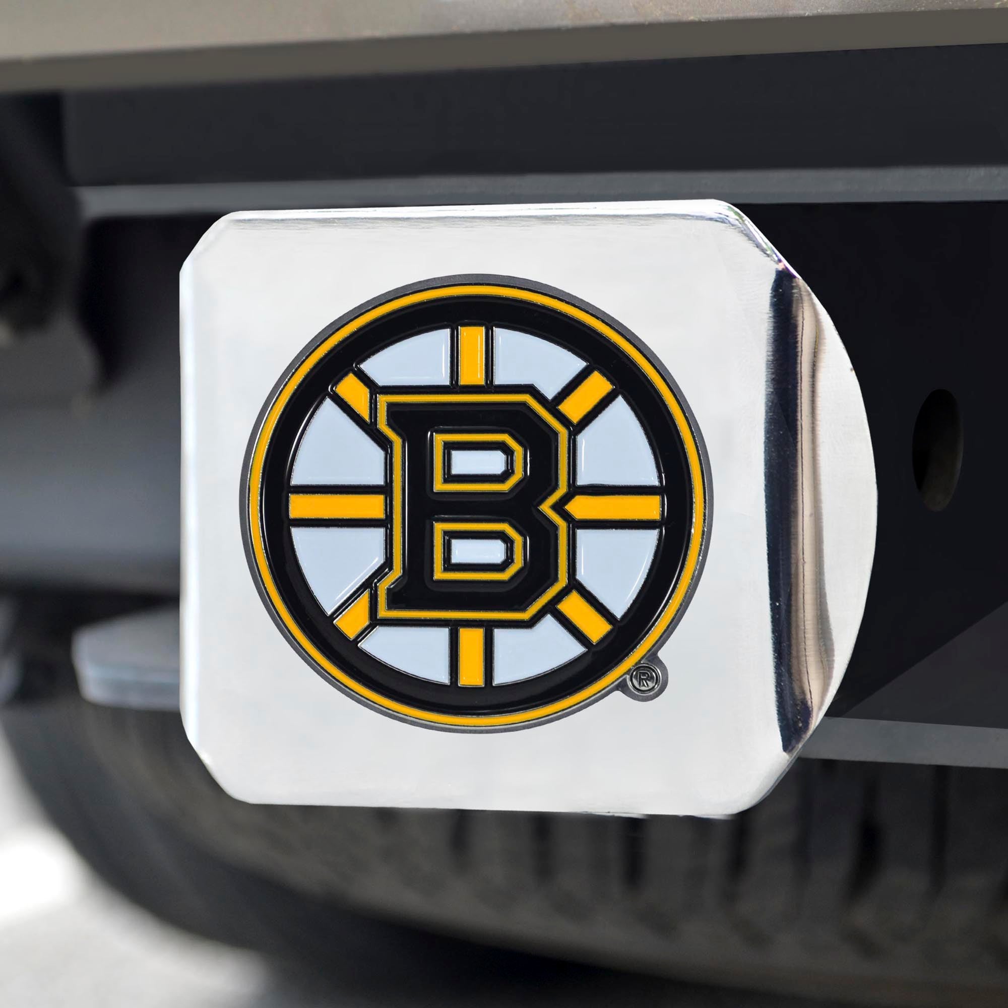 Fanmats Hinzufügen Hinzugefügt Boston Bruins Hitch Cover – 3D-Farbe Emblem