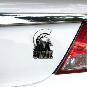 Fanmats Michigan Zustand Spartans geformt Chrom Kunststoff Emblem