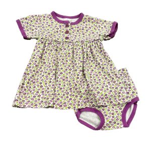 Hanna Andersson Mädchen lila mit Blumenmuster Kleid 7805846093884