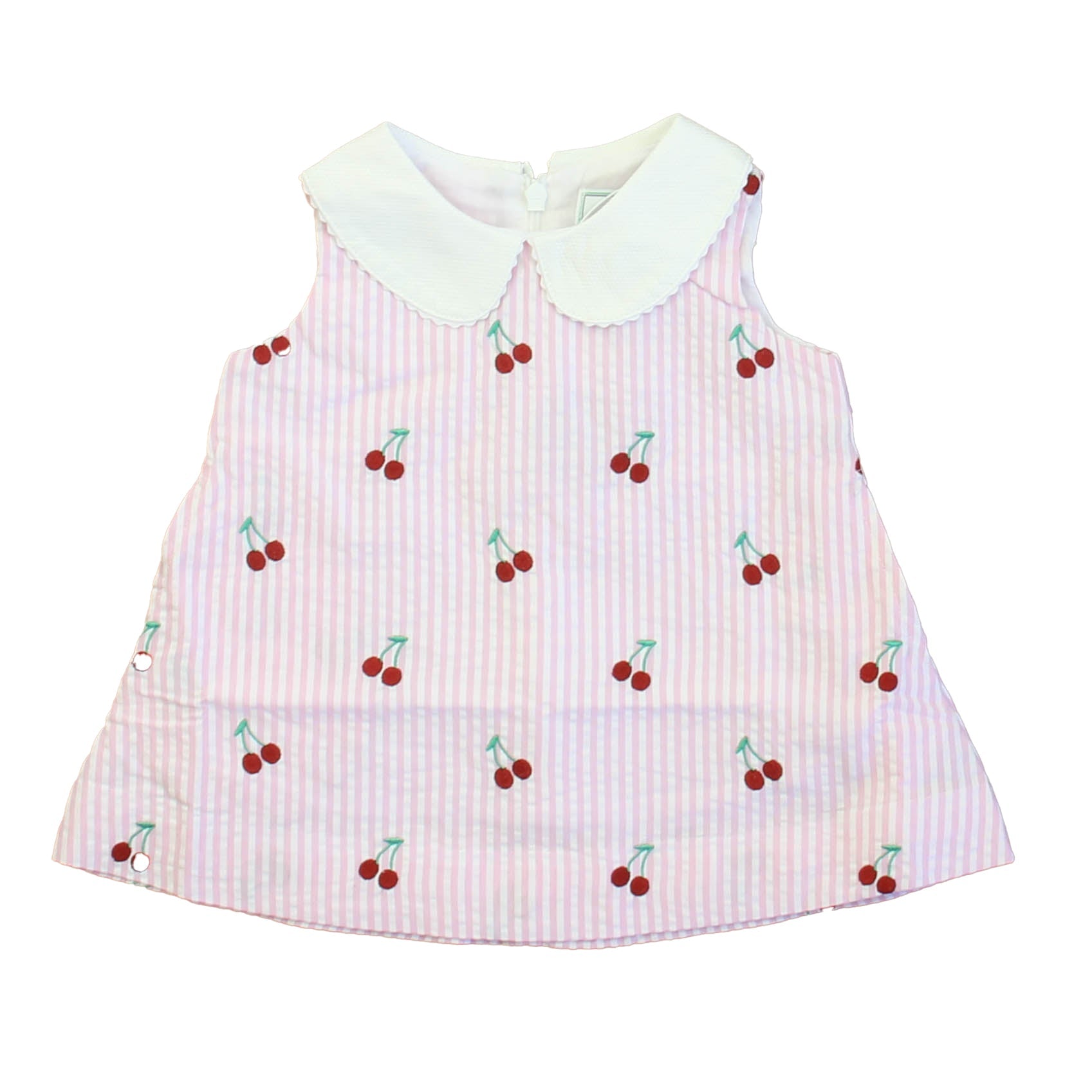 Classic Prep Mädchen Kirschen auf rosa Streifen Kleid