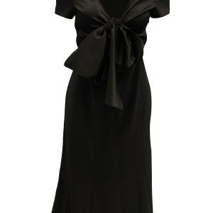 Max Mara Midikleid aus braunem Polyester